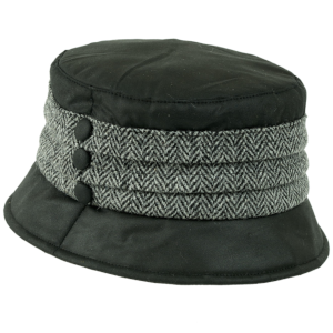 Emma Tweed Pleat Hat300